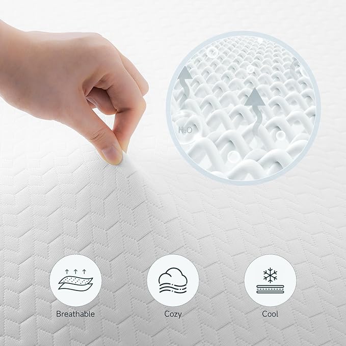 2" Cool Memory Foam Mattress Topper