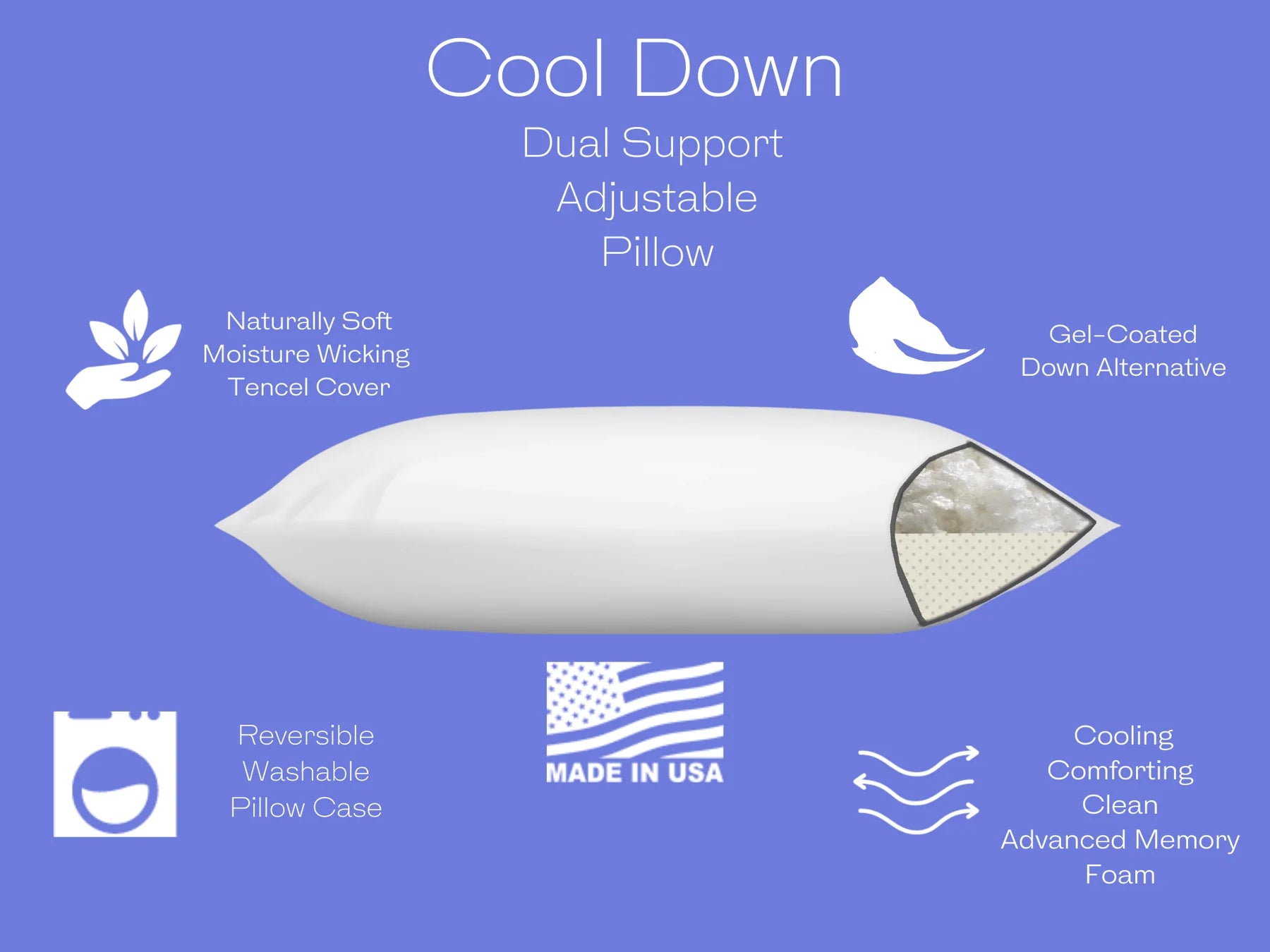 Royal Sleep by Mattress King-Cool Down Pillow