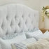 Diamond Tufted Complete Bed - Light Gray