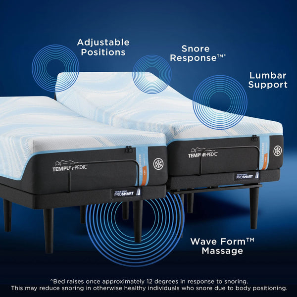 Tempur adjustable massage online bed