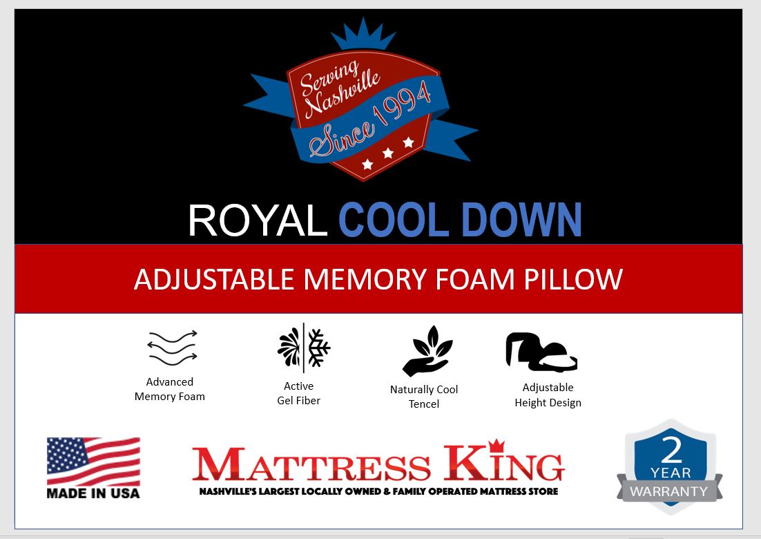 Royal Sleep by Mattress KingCool Down Pillow